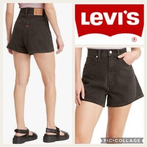 Levi's Black High Waist Women's Shorts